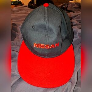 Nissan black and red hat